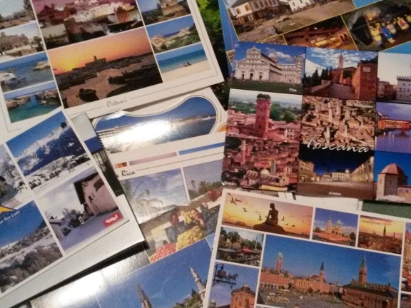 gesammelte Postkarten