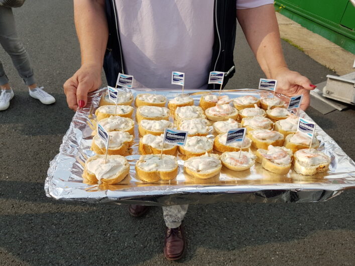 Fischbaguette zur Stärkung vor der Tour de Fisch