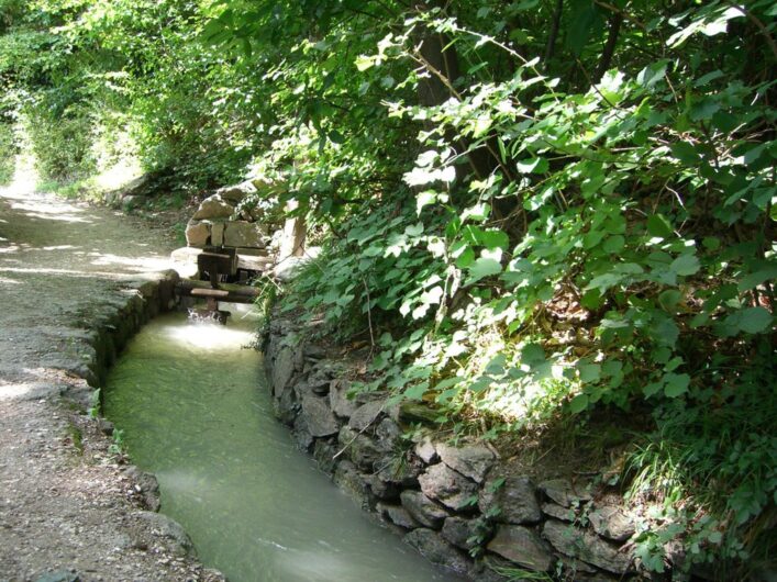 Waalschelle auf dem Marlinger Waalweg