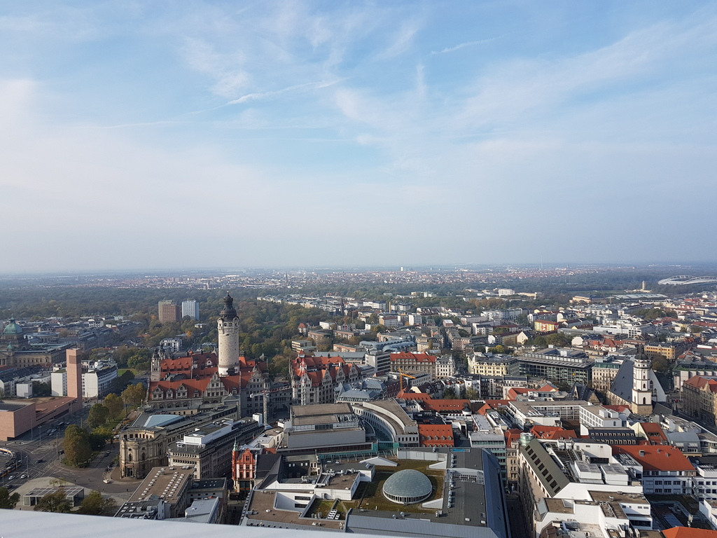 Leipzig erleben von der Aussichtsplattform des Panorama Towers