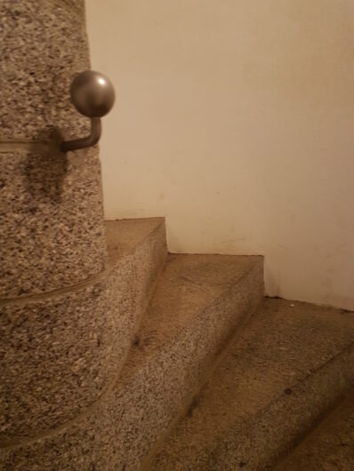 Wendeltreppe hinauf zur Aussichtsplattform des Völkerschlachtdenkmals