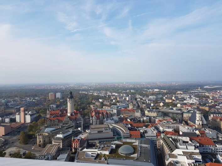 Blick über Leipzig vom Panorama Tower aus