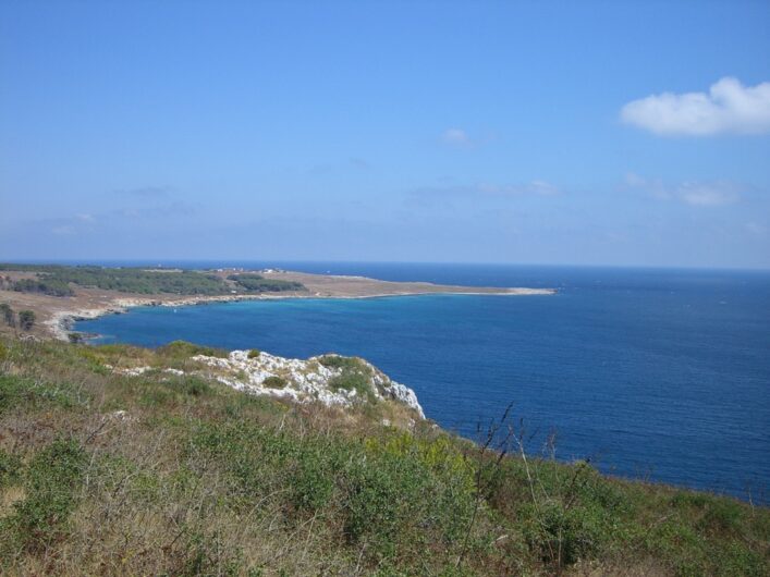 Blick über die Dünen am adriatischen Meer