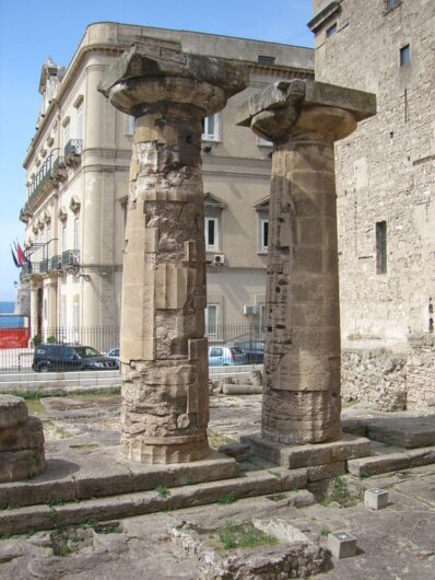 Säulen des Poseidontempels in Taranto