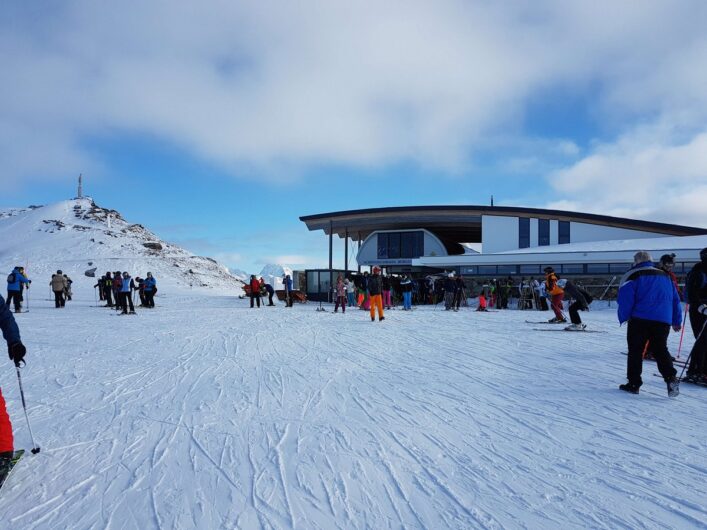 Restaurant BergDiamant auf dem Gipfel des Schönjoch in Fiss