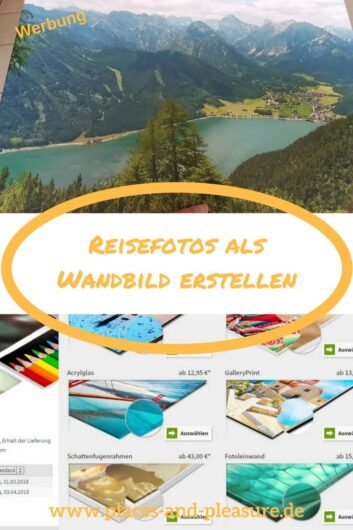 (Werbung) Du willst deine liebsten Urlaubsfotos öfter mal ansehen? Dann lass dir ein Wandbild daraus machen. Meine Erfahrung mit Saal Digital liest du im Beitrag. #urlaubsfotos #wandbild