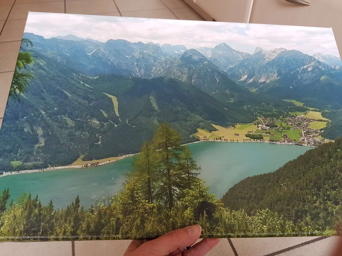 Blick auf das Wandbild vom Achensee