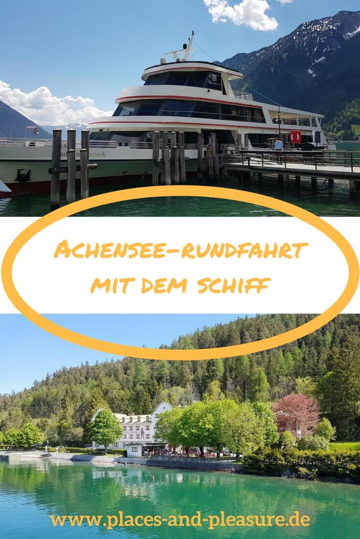 Ein atemberaubender Blick auf die umliegende Bergwelt, herrlich klares, türkis schimmerndes Wasser: ein absoluter Genuss ist die Achensee-Rundfahrt mit dem Schiff. #Schiffstour #Ausflugstipp #Achensee #Tirol