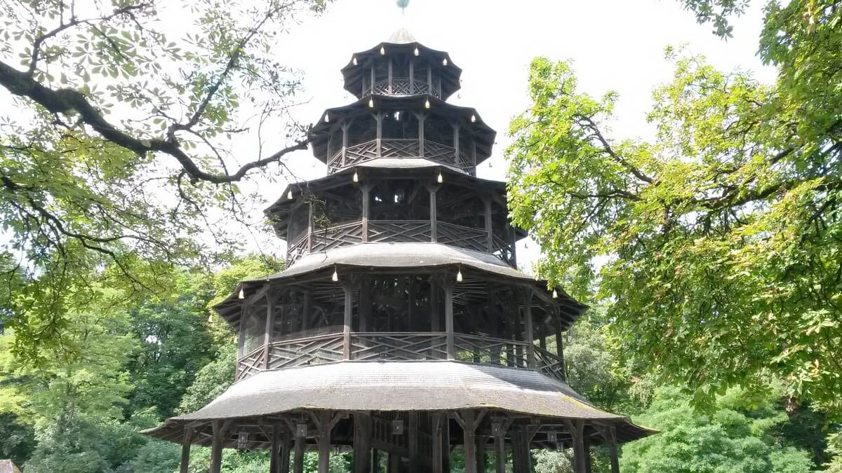 Chinesischer Turm Im Englischem Garten