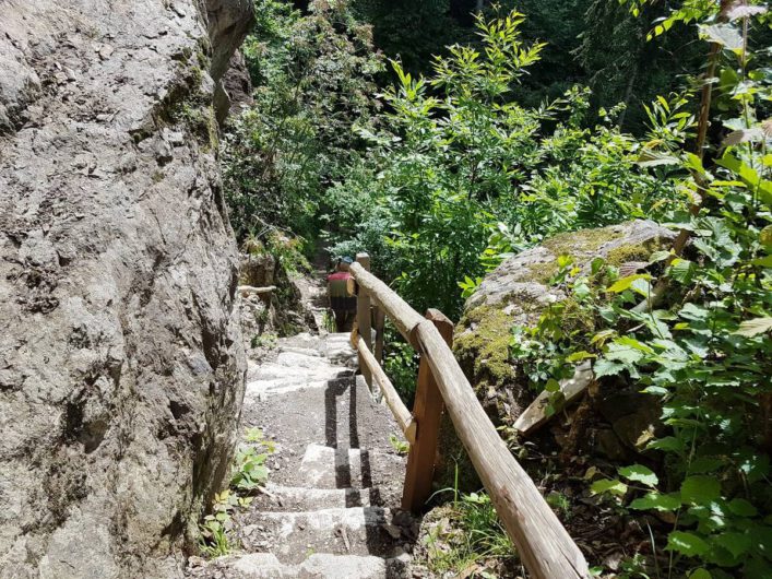 die Hexenleiter am Schenner Waalweg