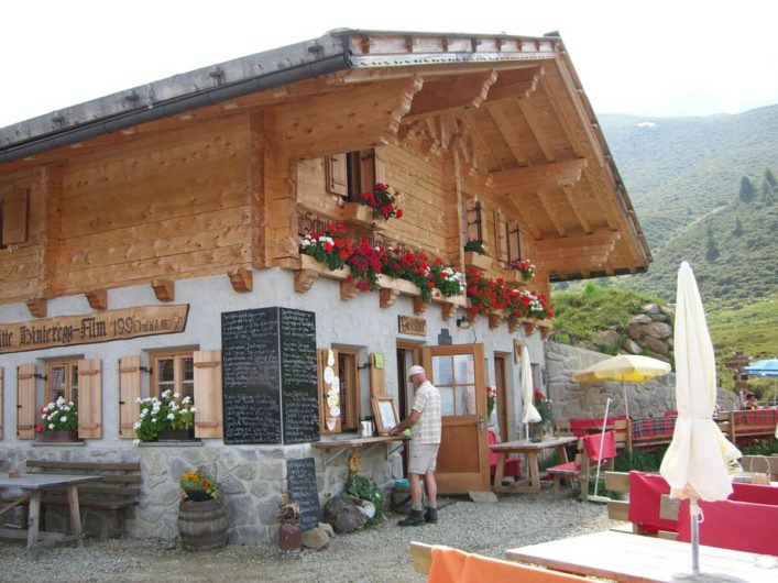 die Hintereggalm im Hirzergebiet im Meraner Land