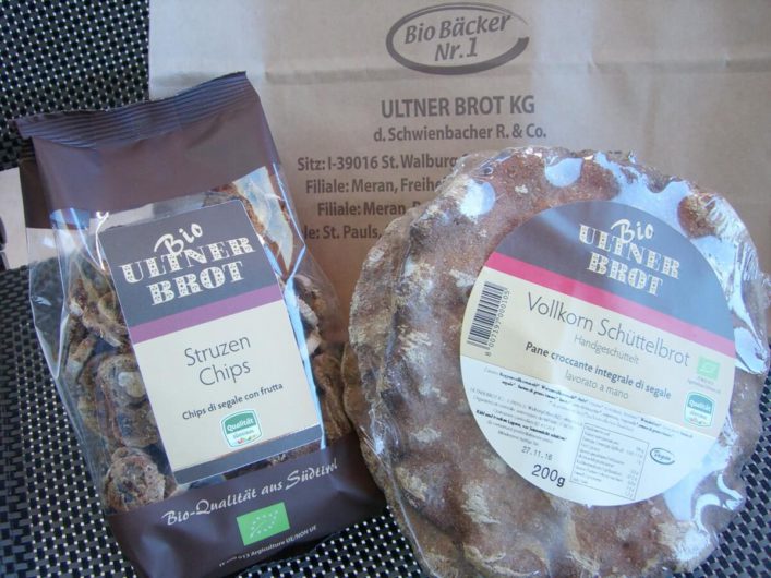 Schüttelbrot und Strutzen Chips von Ultner Brot