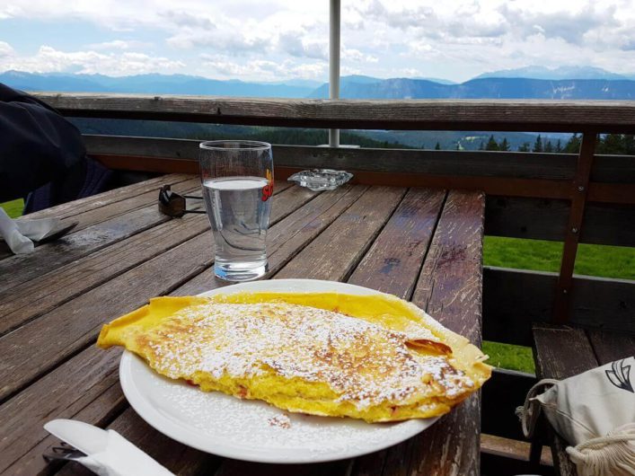 Käseomelette auf der Vöraner Alm