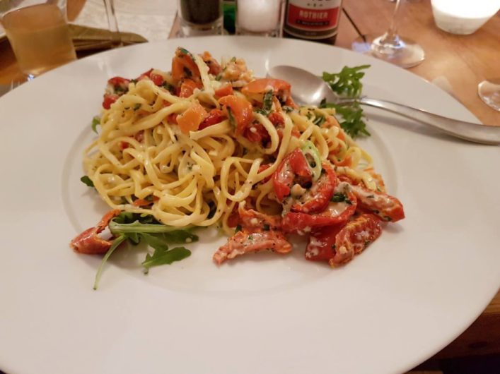 Pasta im Teestübchen im Schnoorviertel