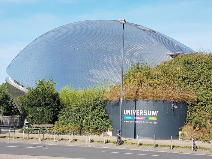 Blick auf das Science Center Universum Bremen