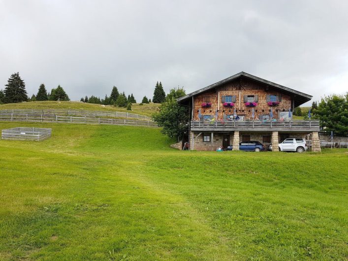 die Vöraner Alm auf der Almenrunde in Hafling