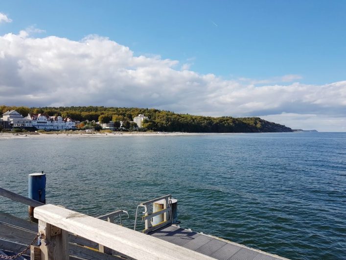 Blick auf Bansin von der Seebrücke aus