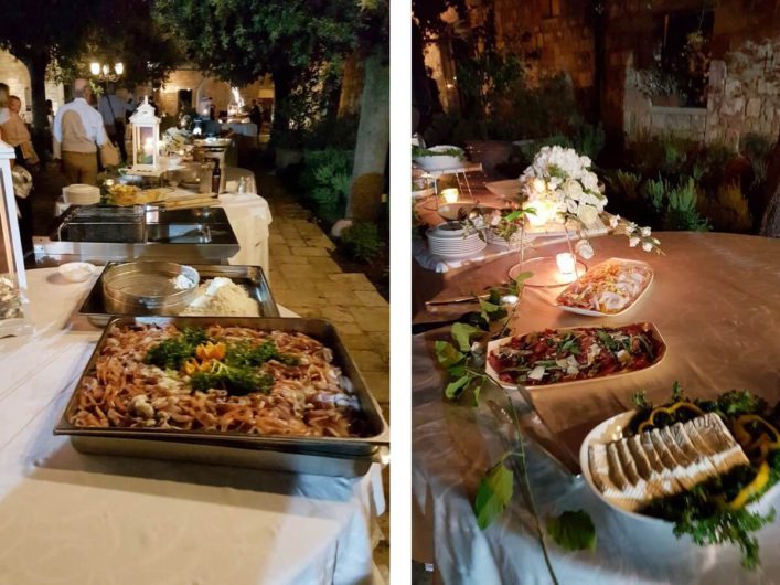 Buffet an Ferragosto in der Tenuta Moreno