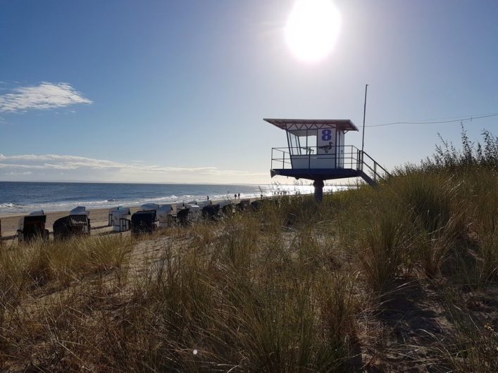 Blick über den Strand im Seebad Bansin