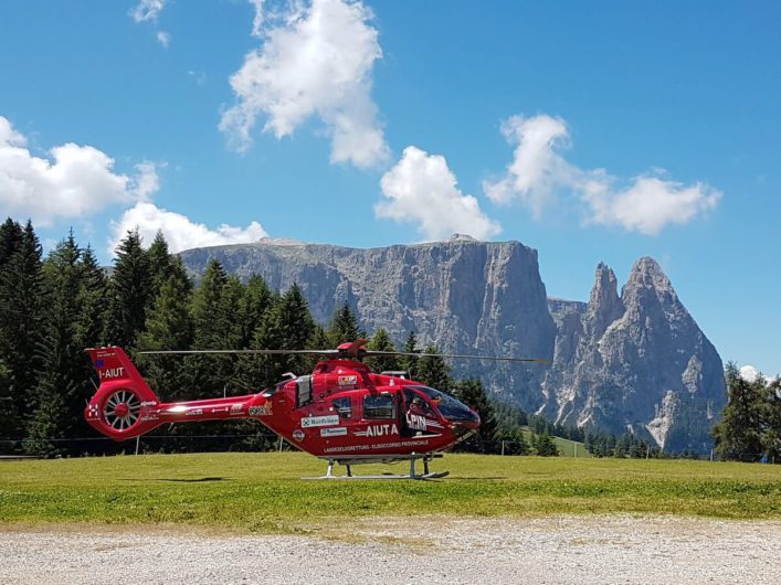 Blick von der Seiser Alm auf das Schlern-Massiv