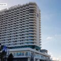 Blick auf das Hotel Neptun in Warnemünde