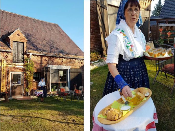 Begrüßung bei der Spreewald-Christl in Lübben