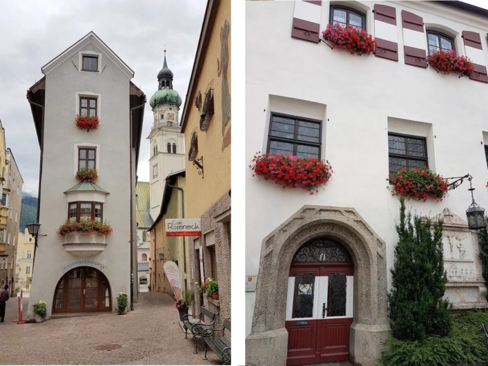 Altstadt und Rathaus von Hall in Tirol