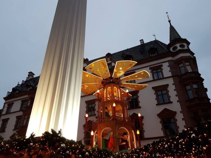 Pyramide auf dem Weihnachtsmarkt in Leipzig