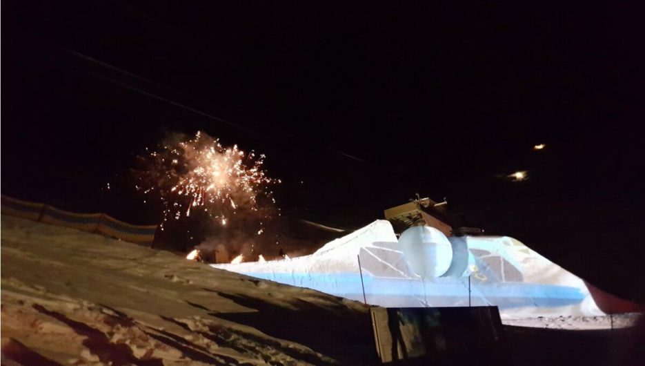 Feuerwerk über der Möseralm zum Abschluss beim Nightflow