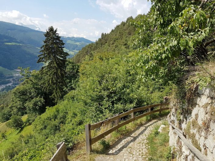 unterwegs auf dem Keschtnweg von Feldthurns nach Klausen