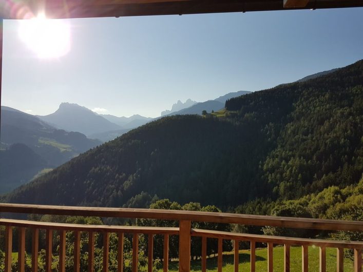 Ausblick vom Balkon des Doppelzimmers Alpin im Gnollhof