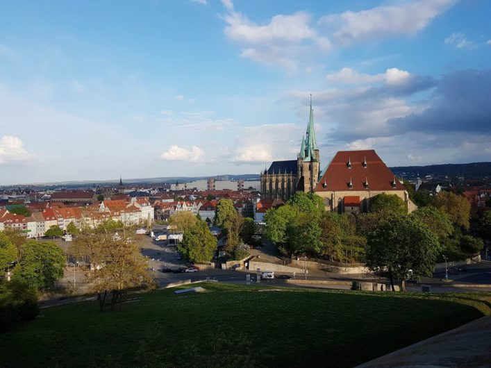 Blick von der Zitadelle Richtung Dom und St. Severi