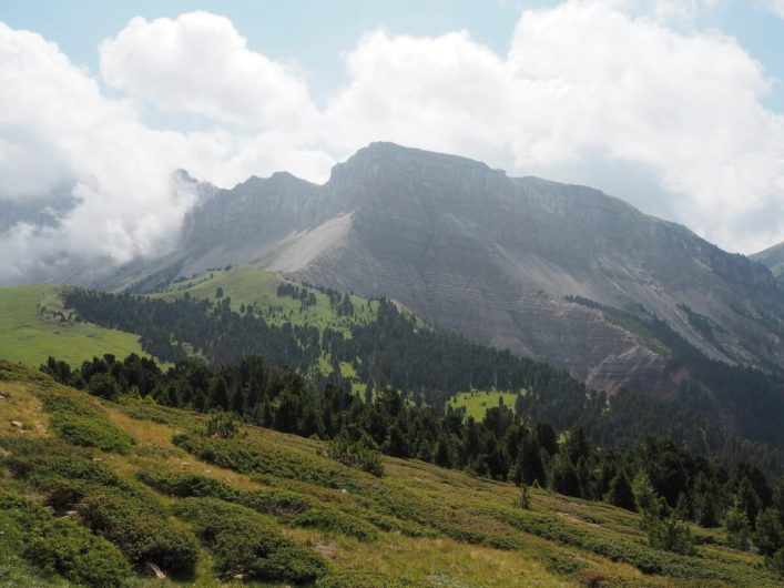 Blick auf Dolomitengipfel