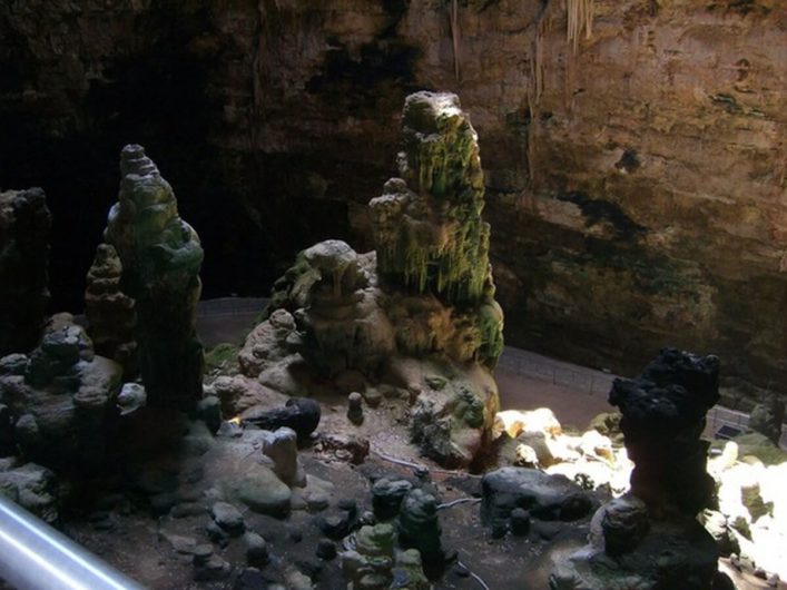 Gesteinsformation in Castellana Grotte