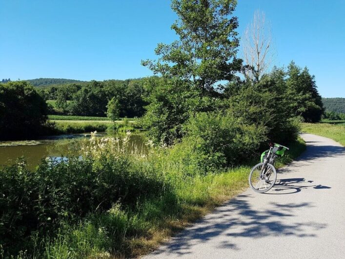 Fahrrad auf dem Altmühltalradweg