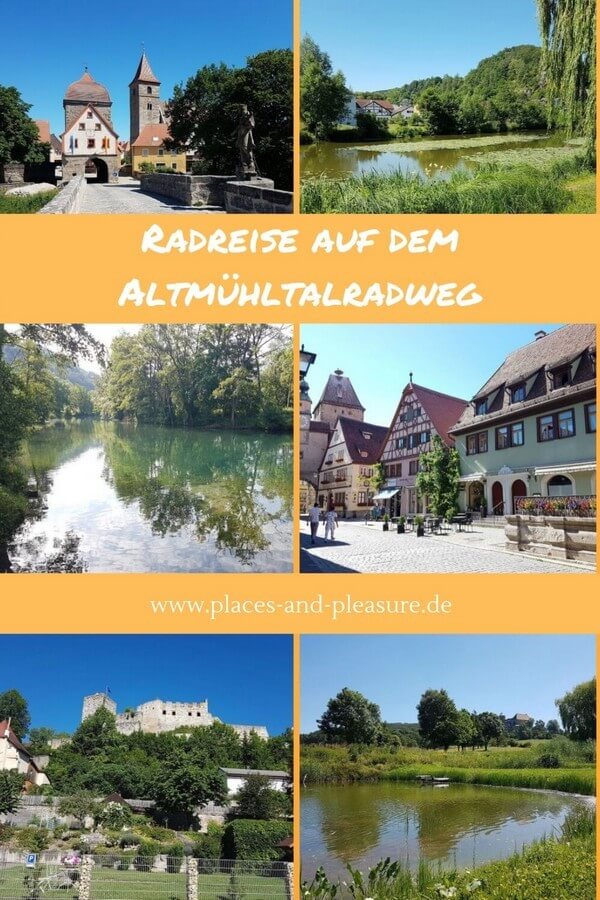 6-tägige Radreise auf dem Altmühltalradweg von Rothenburg ob der Tauber nach Regensburg. Historische Städte, idyllische Landschaft und gemütlich zu fahren. Erfahre mehr über die Tour. #Radtour #Reisetipp #Bayern #Altmühltal