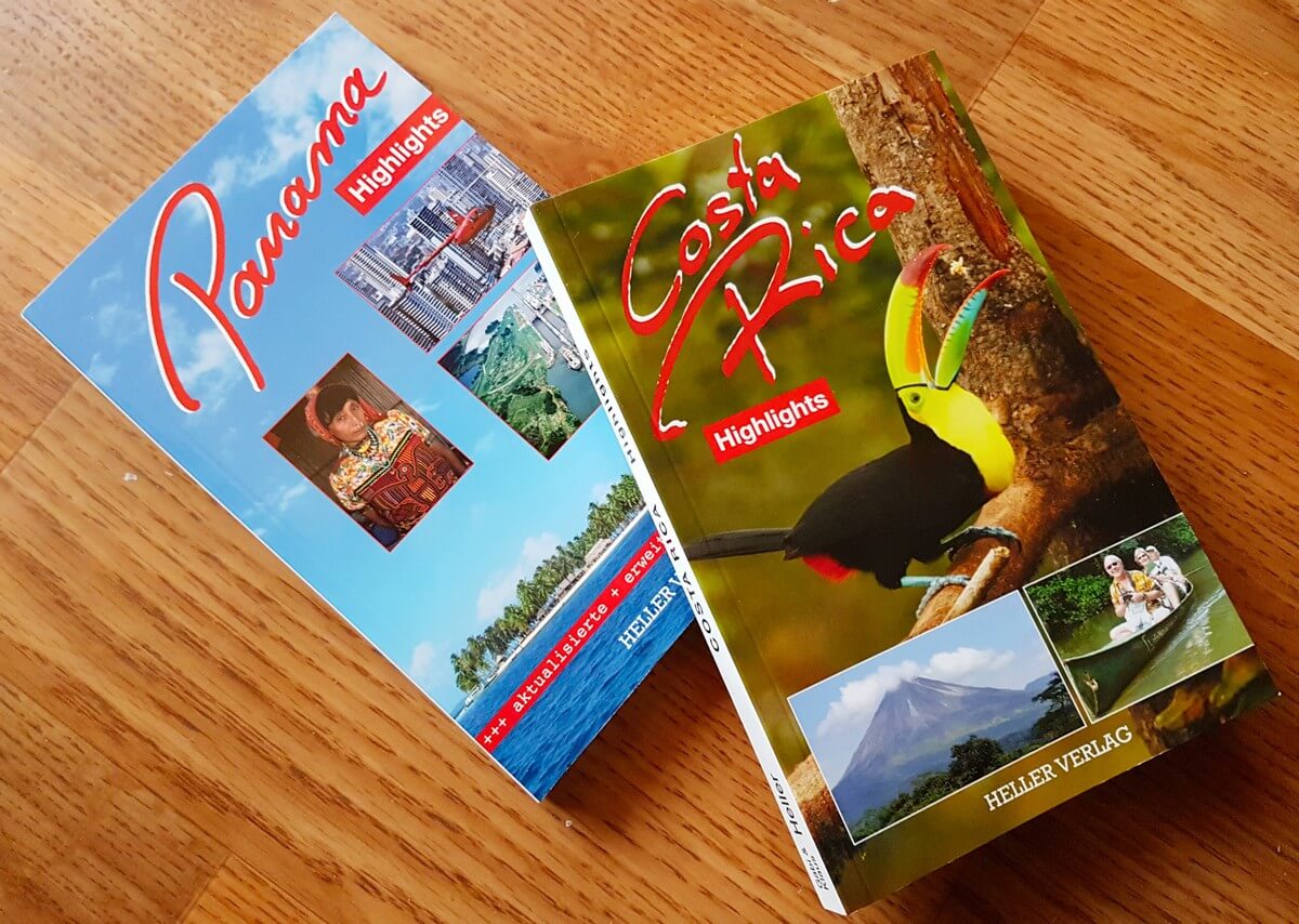 2 Reiseführer aus dem Heller Verlag - Costa Rica Highlights und Panama Highlights