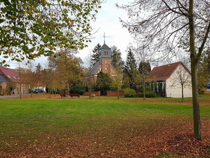 Dorf am Radweg bei der Radtour Adler trifft Zander