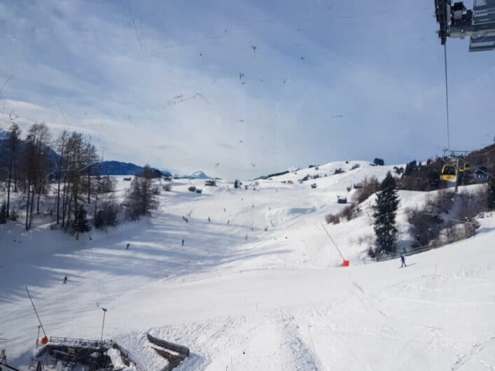 Blick auf die Ladisabfahrt