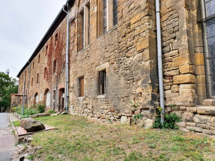 Blick auf das Petrikloster Merseburg