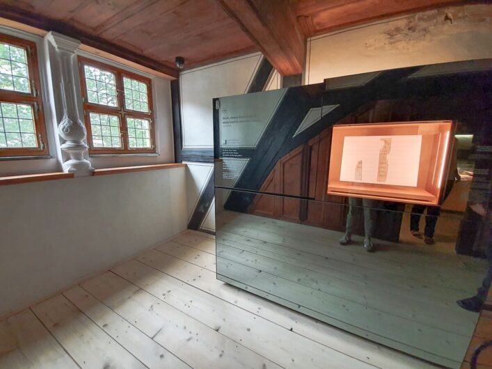 Blick in die Komponierstube des Heinrich-Schütz-Haus