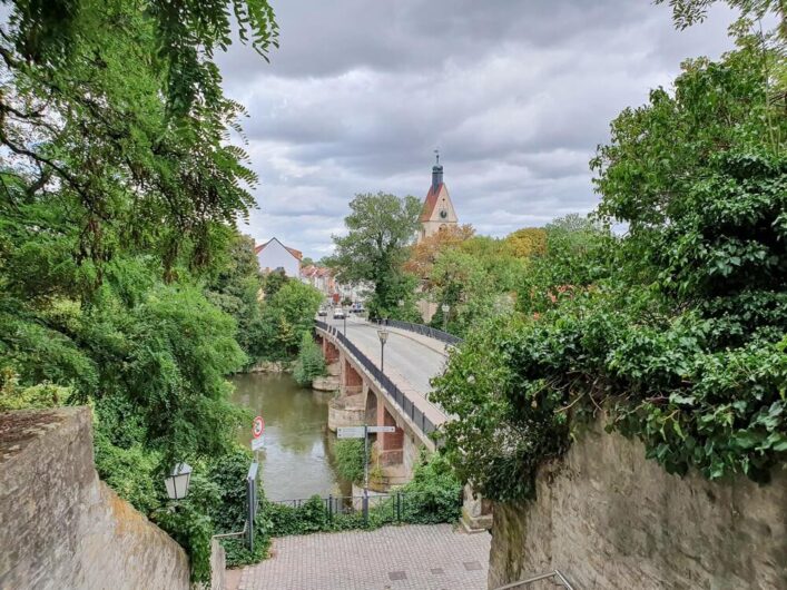 Blick über die Saale in Merseburg