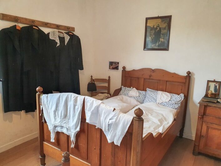 Schlafzimmer in der Museumsschule