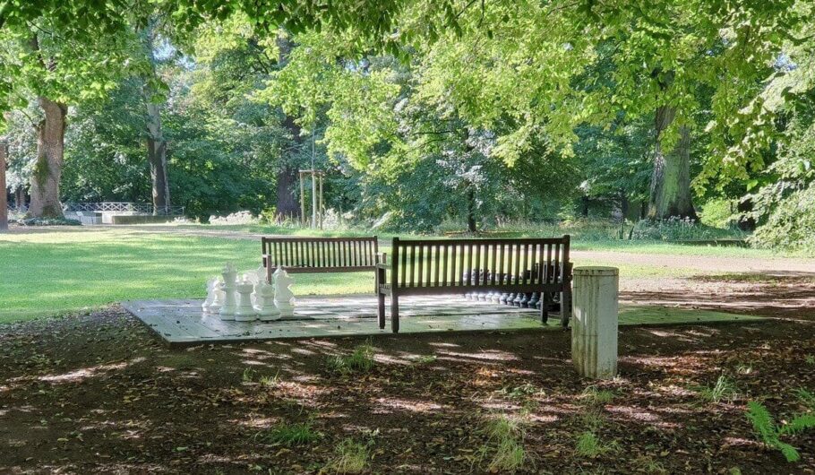 Gartenschach im Schlosspark Zeitz