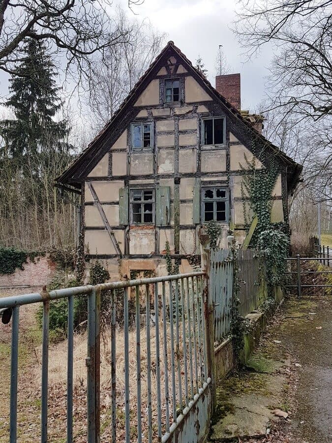 verfallenes Fachwerkhaus in Zeitz