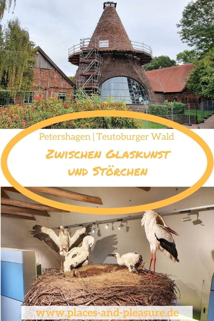 Werbung | Ob ein Besuch in der Glashütte Gernheim oder im Storchenmuseum – Petershagen im Teutoburger Wald ist einen Besuch wert. #Reisetipp #NRW #Störche #Glasbläserei #TeutoburgerWald