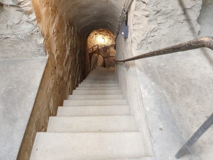 Wendeltreppe im Turm des Paderborner Doms