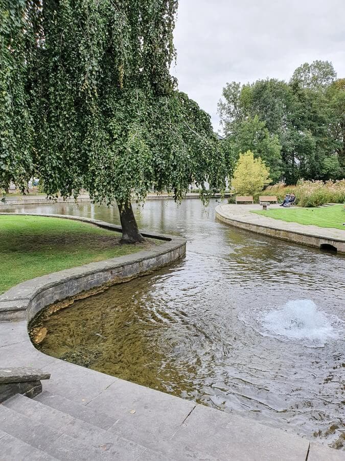 sprudelnde Paderquelle in Paderborn