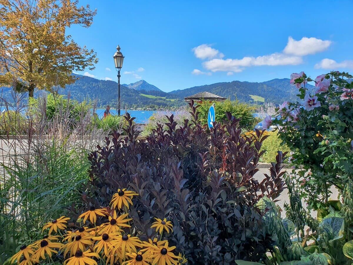 Blick auf den Tegernsee und die Bergwelt