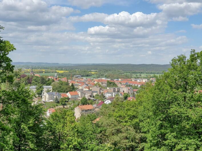 Ausblick vom Galgenberg auf Bad Freienwalde